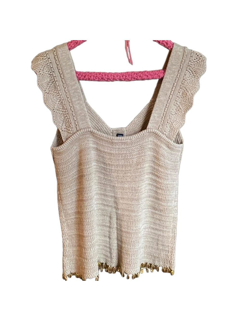 Women's INC International Concepts Beige Knit Top XL - Picture 2 of 5